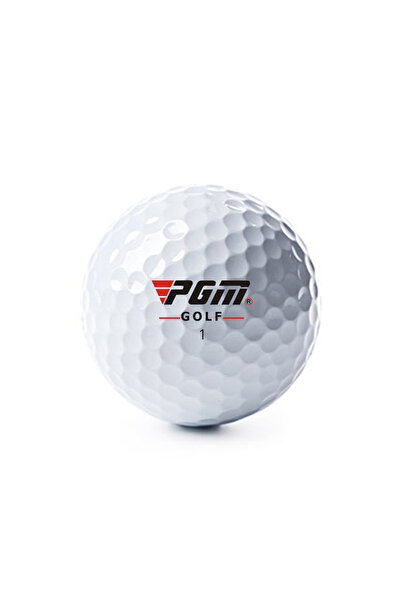 PGM 10 قطع من كرات الجولف البيضاء، كرة لعب ثلاثية الطبقات مع شعار، وزن 44 جرا...