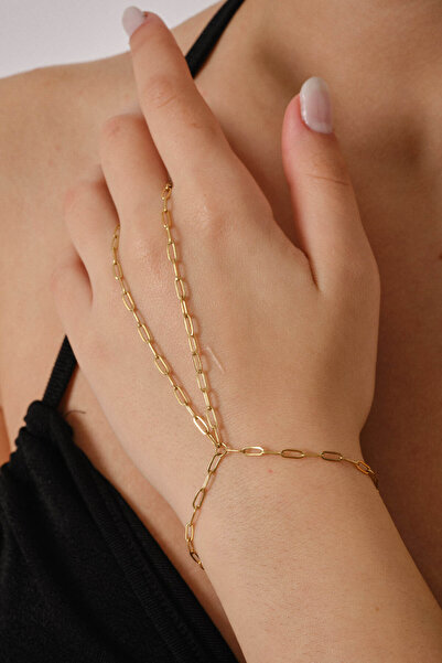 ByFlorya Jewelry سلسلة شاهمران الفولاذية الرفيعة ذات اللمسة اللامعة، سوار شاه...