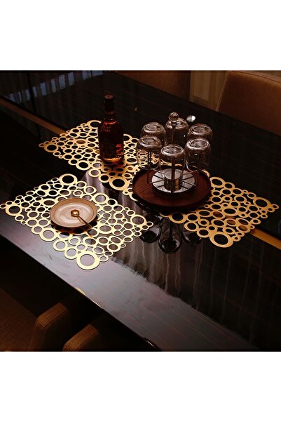 ASENA DESİGN Runner Gold Deri 33x100