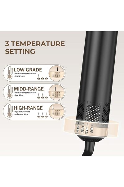 Generic 5-in-1 Hair Dryer Brush, Hot Air Styler with Negative Ion Technology