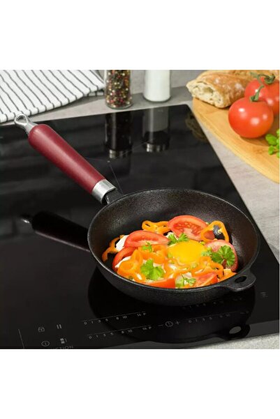 Kinghoff Tigaie din fonta, cu coada detasabila, neagra, 20 cm,