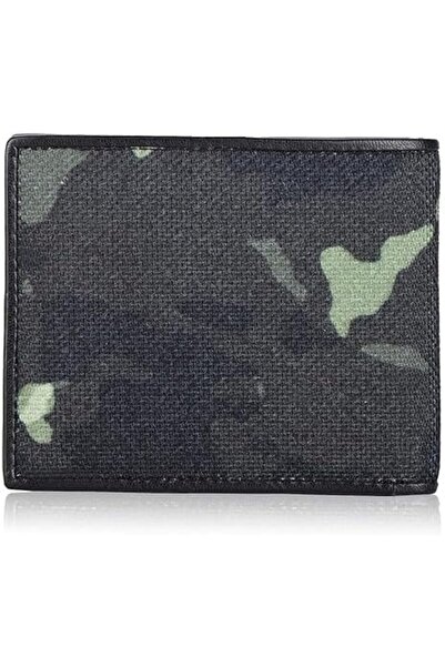 Police Camou Pack-Up Men's wallet, genuine leather + textile, army