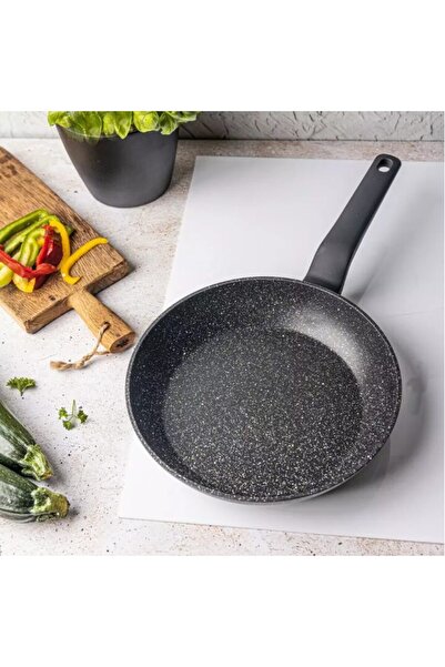 Klausberg Тиган от лят алуминий, мрамор, черен, 24 см,