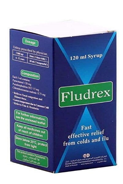 Ksp شراب فلودركس لعلاج البرد والإنفلونزا 120 مل