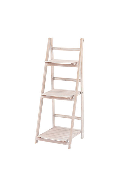 Selgot Ladder-style Shelf with 3 Shelves, White-, 42 x 39 x 109 cm