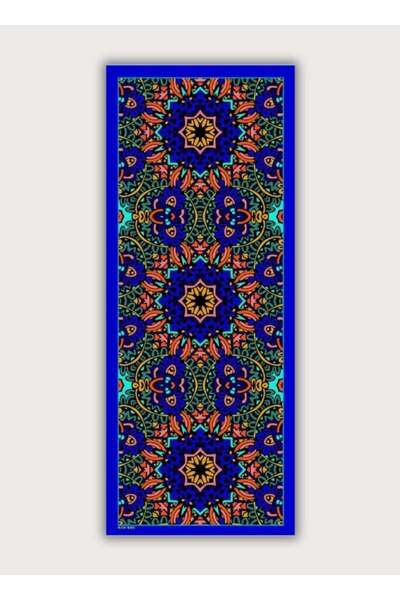 POZİTİF MRK Night Mandala Blue Shawl 70Cmx190Cm