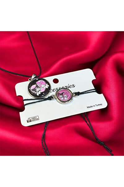 Store Kuromi Children's Necklace Bracelet Set