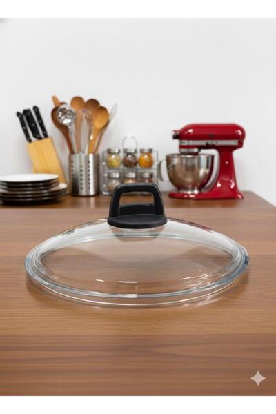 Paşabahçe 22 CM PAYREX CAM KAPAK (KULP DAHİL)
