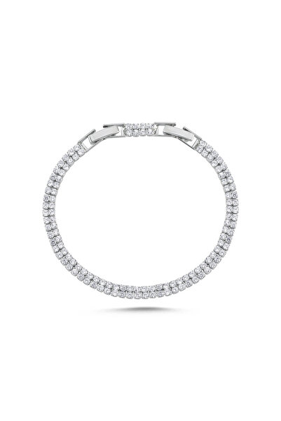 Merano Design 2mm Çift Sıra Su Yolu Bileklik