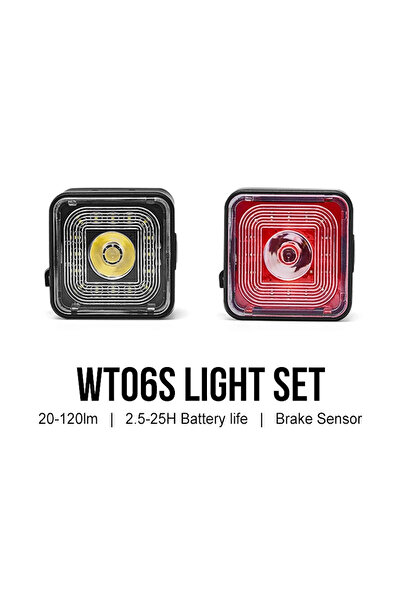 Choice مجموعة ضوء ذيل الدراجة الذكي ضوء خلفي بدء التشغيل التلقائي إيقاف الفرا...