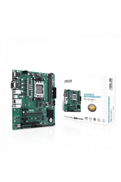 ASUS Placă de bază PRO A620M-C-CSM, Micro ATX, 2x DDR5, 5200MHz, HDMI, Gigabit