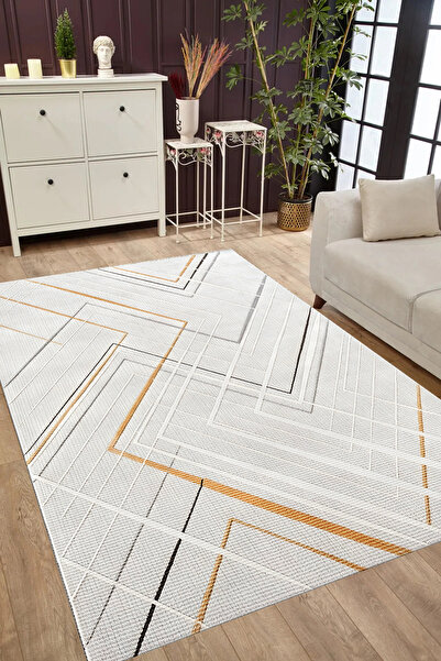 GECE HOME DİJİTAL BASKILI Kaymaz Taban Yıkanabilir Modern Mutfak Halısı Salon Halısı Yolluk