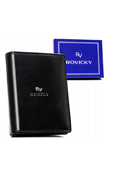 Other Portofel bărbătesc vertical din piele, fără închidere - Rovicky