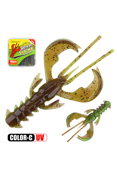 Choice طُعم صيد ناعم برائحة الروبيان من سبينبولر عائم بإضاءة فوق بنفسجية، مقا...