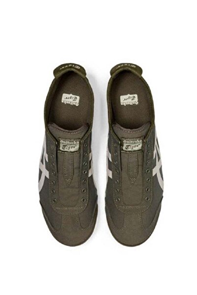 Onitsuka Tiger Men and Women MEXICO 66 Slip-On Canvas Casual Athlesiure Shoes Deep Green