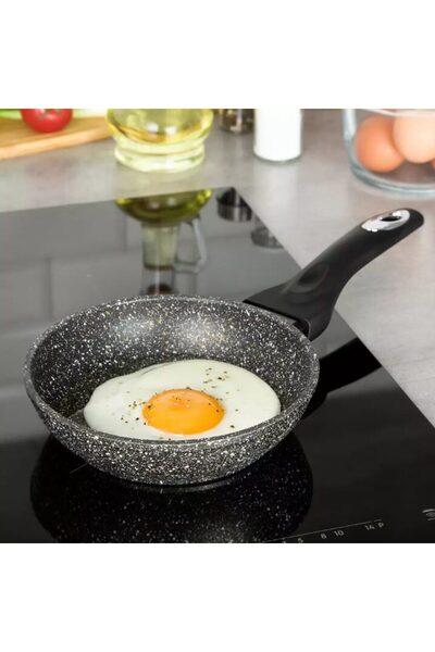 Klausberg Aluminum frying pan, marbled, black, 16cm