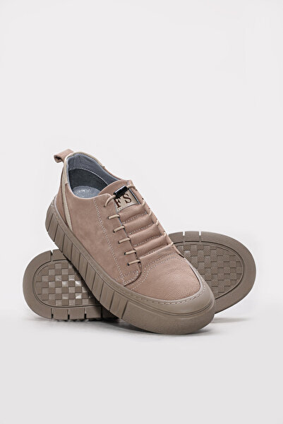 Ayakkabıhane Genuine Nubuck Leather Inside and Out Mink Men's Casual Shoes Ah08951131930