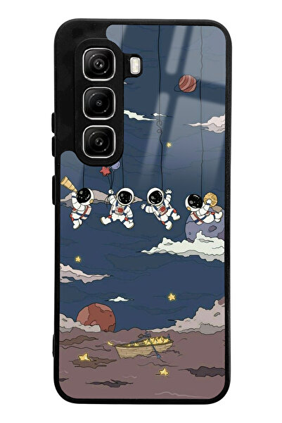 Spoyi Infinix Hot 50 Pro Swing Astronaut Design Glossy Phone Compatible Case