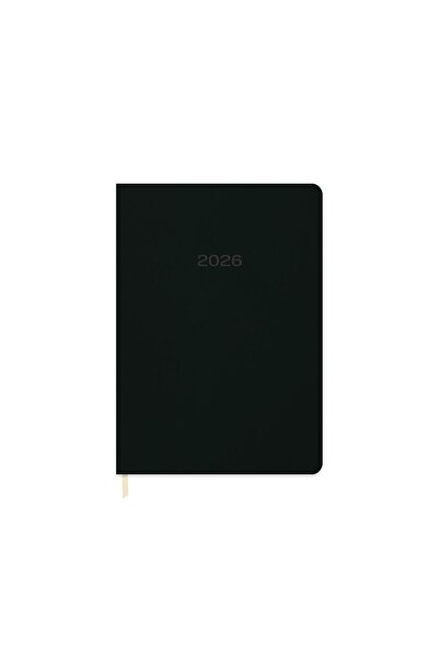 KESKİN COLOR Keskin 2026-16*24 Daily Thermo Leather Agenda-Black