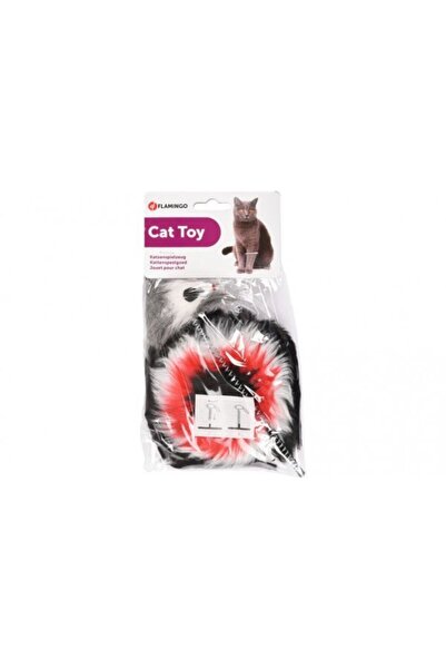 Flamingo Aaron Mouse on Stick Cat Toy White