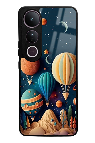 Spoyi Vivo V50 Lite Glossy Phone Case with Astral Balloons Design Compatible
