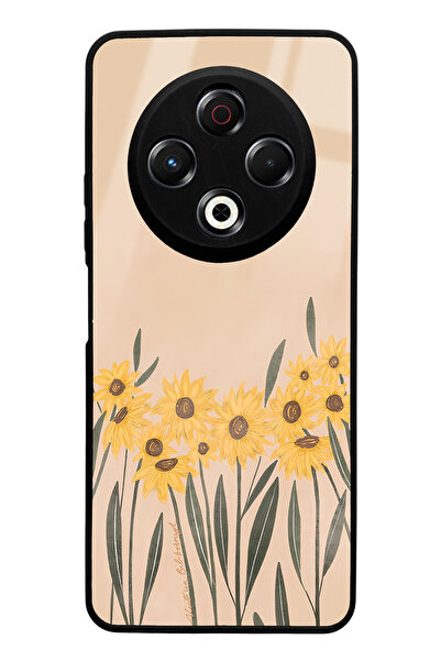 Spoyi Tecno Spark 30 Watercolor Sunflower Design Glossy Phone Case Compatible
