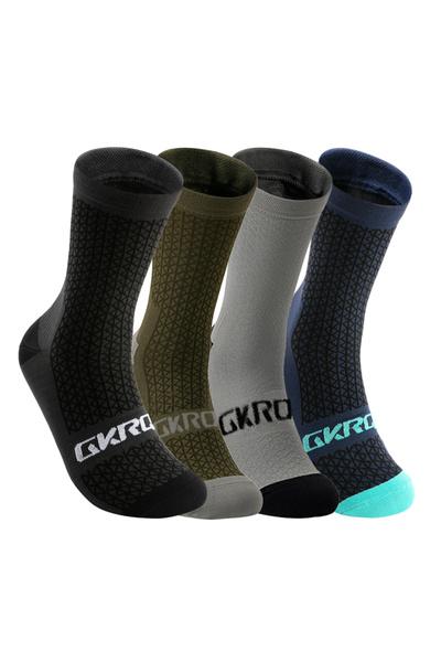 Choice 39-45 4 أزواج C 4 أزواج من جوارب ركوب الدراجات الجماعية جوارب دراجات ر...