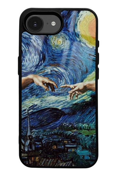 Spoyi iPhone 16E Compatible Hand in Hand Designed Glossy Phone Case