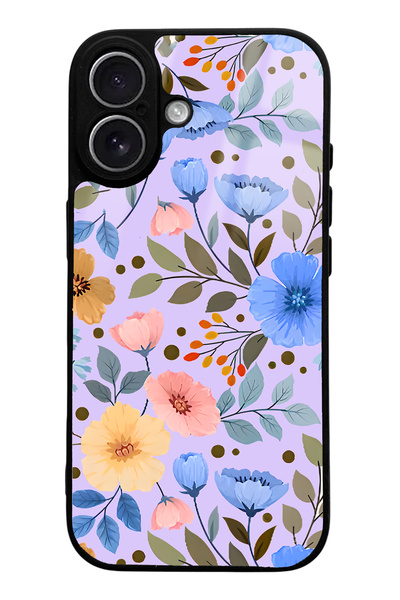 Spoyi iPhone 17 Flower Garden Design Glossy Phone Case Compatible