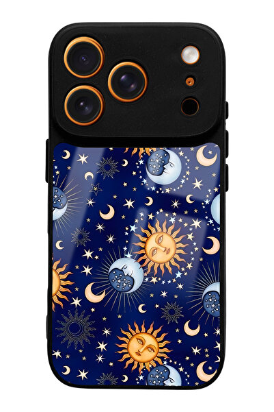 Spoyi iPhone 17 Pro Moon Sun Pajama Design Glossy Phone Case