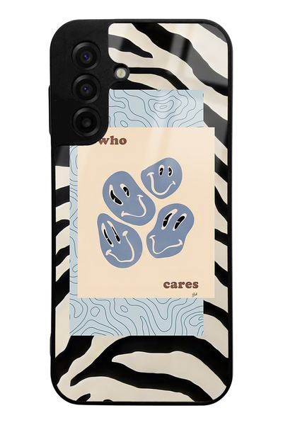 Spoyi Samsung A17 Zebra Emoji Design Glossy Phone Case