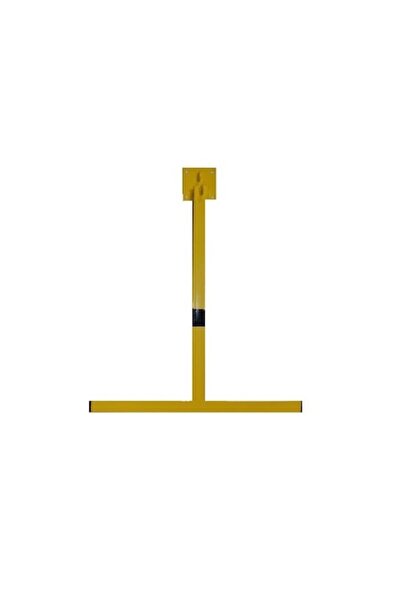 METALDESIGN Barieră de parcare pliabilă în formă de T cu opțiune de blocare, ...