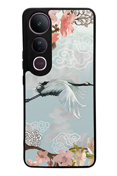 Spoyi Vivo V50 Lite Compatible Glossy Phone Case with Stork Design