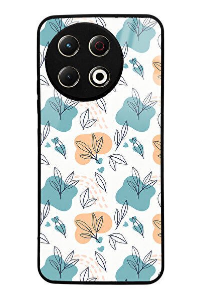 Spoyi Tecno Spark 30 Pro Compatible Glossy Phone Case with Leaves Design