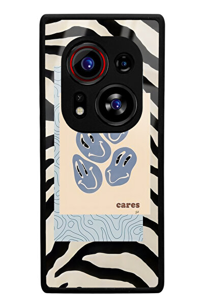 Spoyi حافظة هاتف لامعة متوافقة مع تكنو فانتوم إكس2 برو بتصميم زيبرا وإيموجي