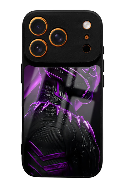 Spoyi حافظة هاتف آيفون 17 برو بتصميم النمر الأسود اللامع