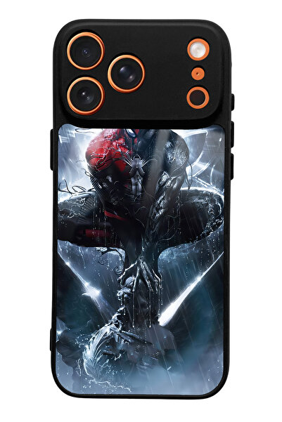 Spoyi iPhone 17 Pro Max Compatible Spiderman Design Glossy Phone Case