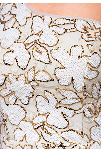 OMBRE Evening dress LA-OM-DLR249 - white