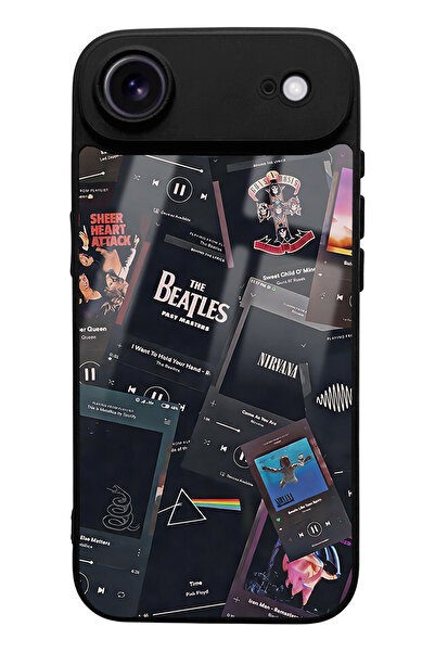 Spoyi iPhone 17 Compatible Air Retro Music Design Glossy Phone Case