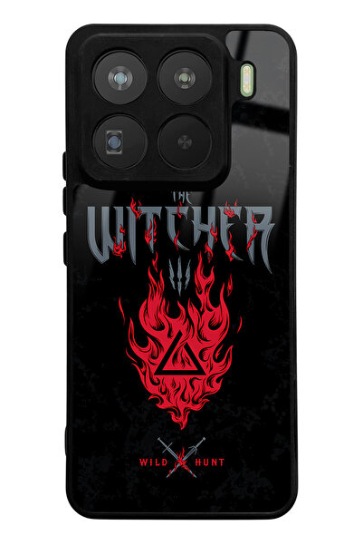 Spoyi حافظة هاتف Xiaomi Mi 15 Pro المتوافقة مع Witcher 3 Fire Design ذات تصميم لامع