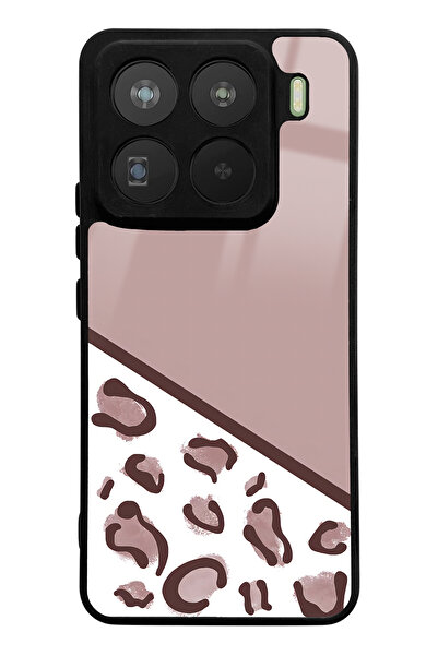 Spoyi Xiaomi Mi 15 Pro Coffee Leopard Design Glossy Phone Case Compatible