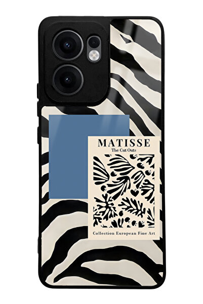 Spoyi Oppo Reno 13F Zebra Matisse Design Glossy Phone Case Compatible