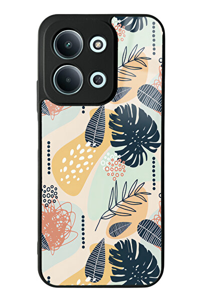 Spoyi Xiaomi Redmi 15C 4g Compatible Retro Leaf Design Glossy Phone Case