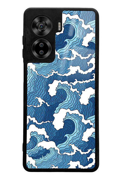 Spoyi Casper Via X40 Blue Wave Design Glossy Phone Case