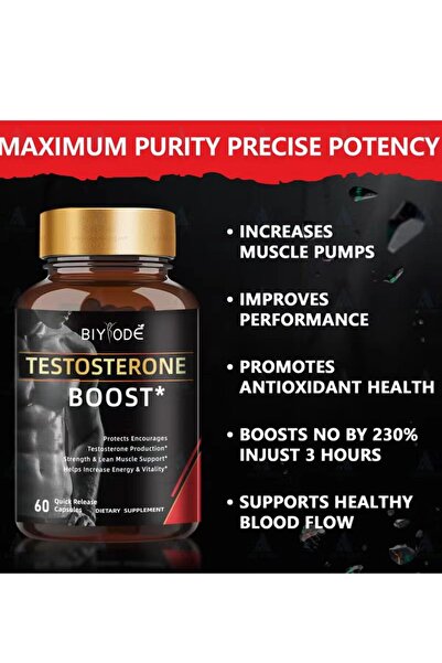 BIYODE Testosterone Booster & Energy Supplement for Men