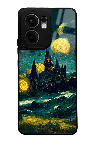 Spoyi Reno 13F Compatible Van Gogh Designed Glossy Phone Case