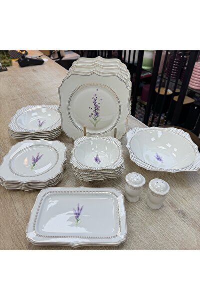 DGCHOME Lavanta 29 Parça Yemek Takımı