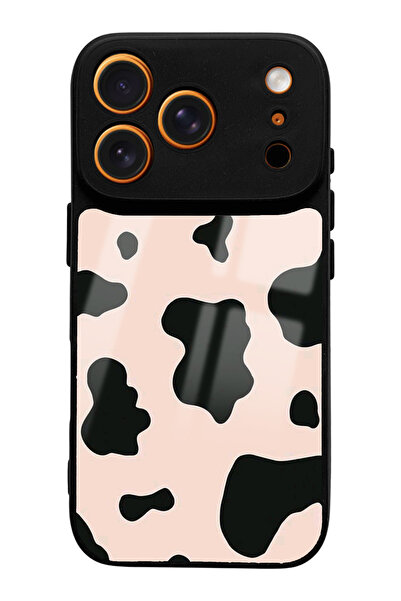 Spoyi iPhone 17 Pro Pink Milky Design Glossy Phone Case