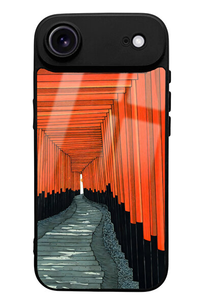 Spoyi iPhone 17 Air Compatible Glossy Phone Case with Pastel Windows Design