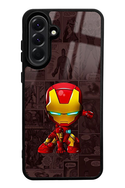 Spoyi حافظة هاتف لامعة بتصميم آيرون مان متوافقة مع سامسونج A56